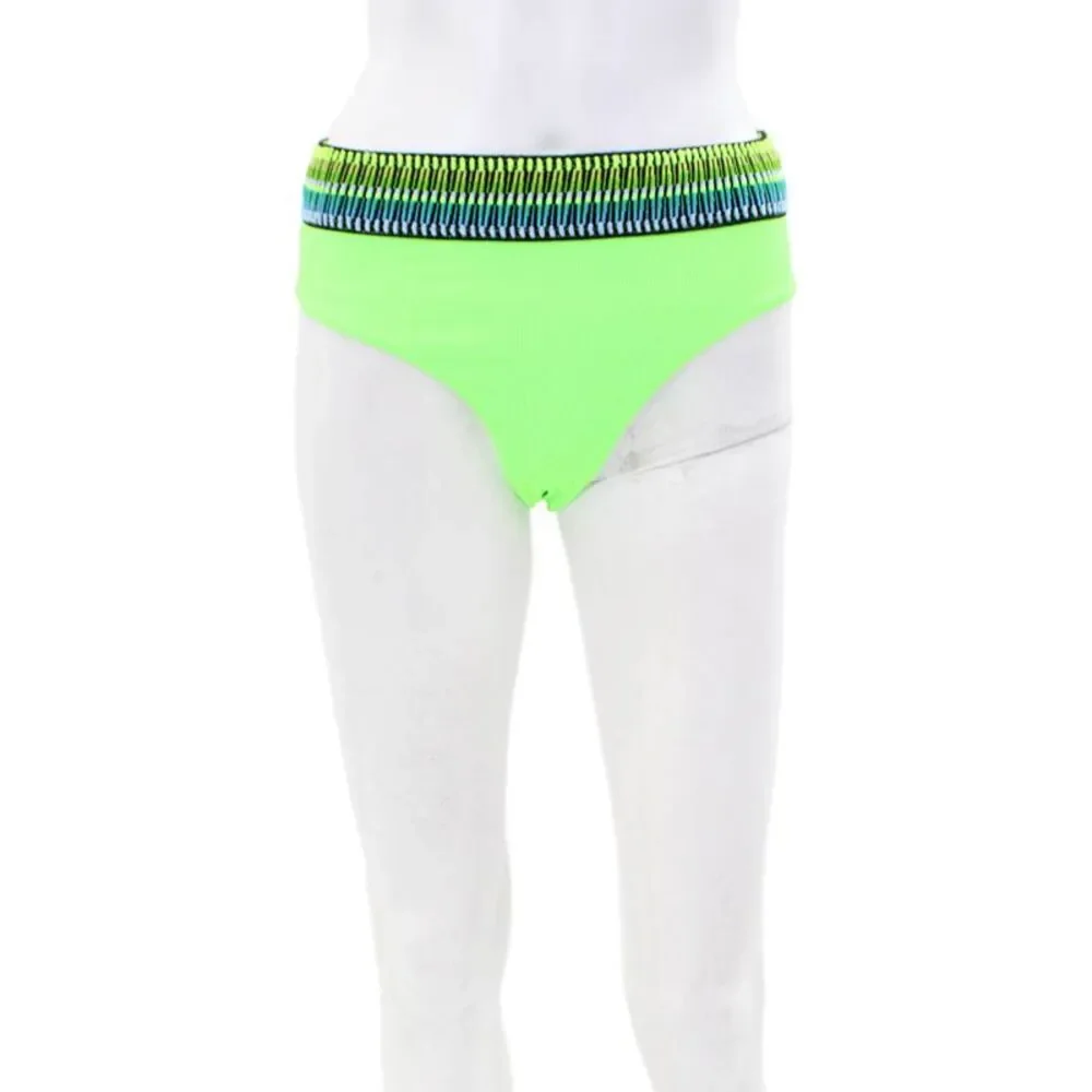 Peixoto Womens Kiki Zoni Bikini Bathing Suit Bottom Lime Green Size Extra Small